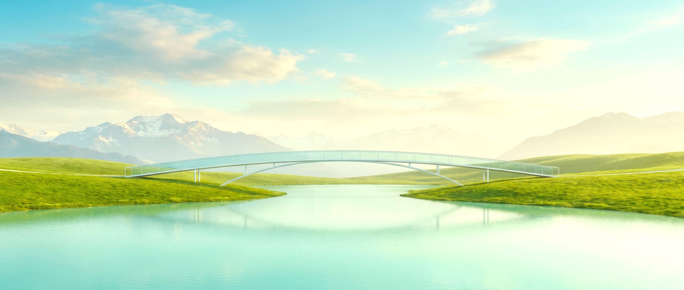 Architecture de béton et de pierre ouverte sur un lac et des montagnes